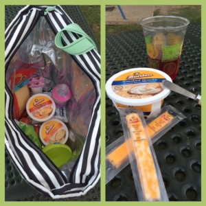 El bolso de picnic que llevo al parque con todas las provisiones para no pasar hambre.